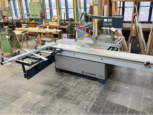 Woodworking machines from a small carpentry workshop