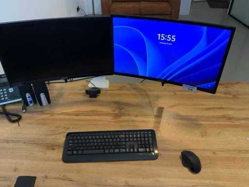 Moniteur Samsung C24F396FHU (2x)