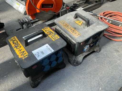 Boîte de connexion de bâtiment de la carafe (2x)