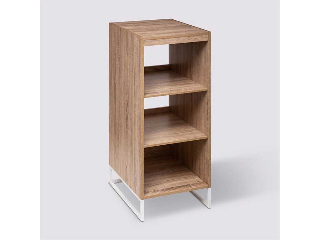 Cabinet 3 shelves Orso 40 x 50 x 105 cm wood