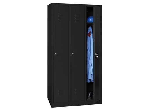 Povag PLP-104 Metalen lockerkast 3 deurs