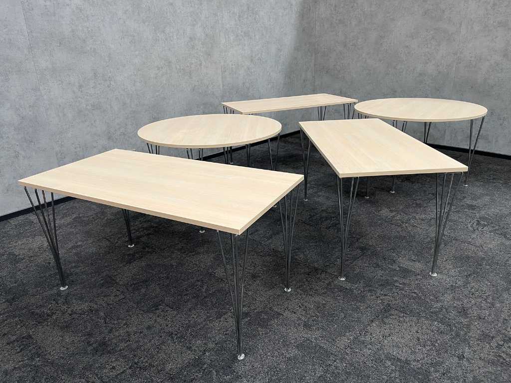Fritz Hansen 'Super Ellipse' - tavolo mensa di design (5x)