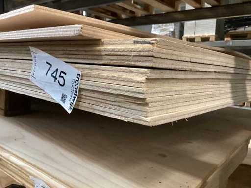 #745# Bending plywood spruce 8mm 9.5 pieces 1200x2500mm