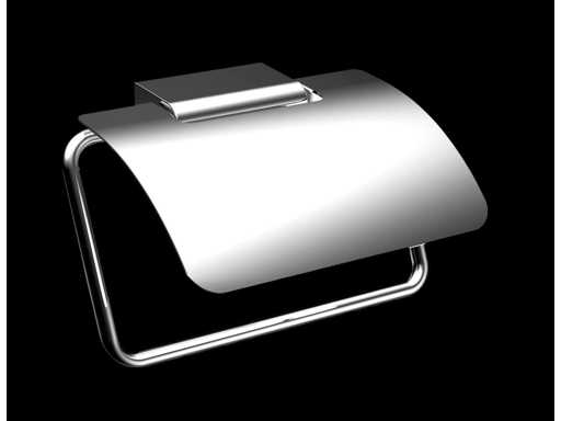 Emco Trend Toiletrolhouder met klep chroom
