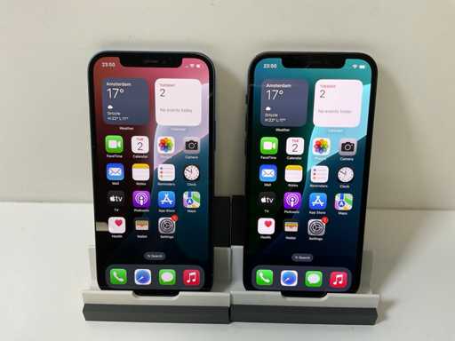 Apple iPhone 12 - 128GB - Nero / Blu (2x)