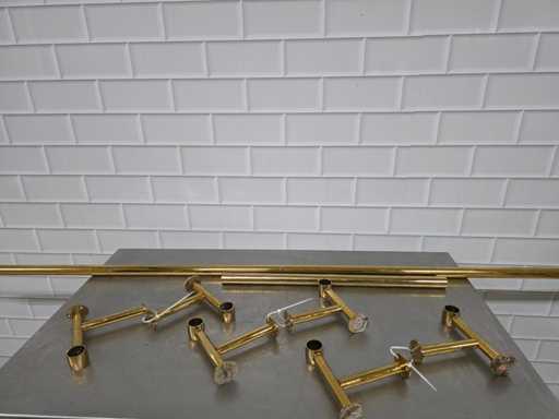 Brass Footrest Set for a bar