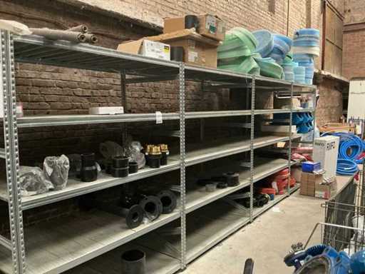 Galva shelving with contents