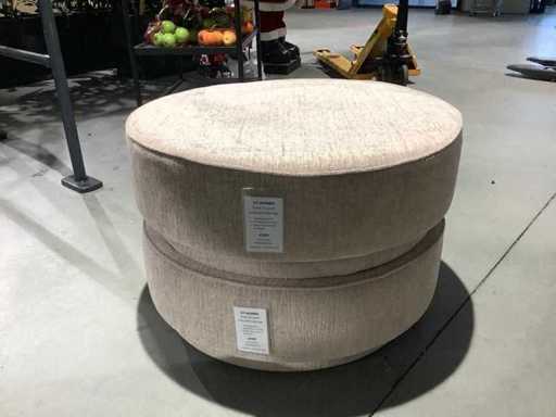 VT wonen Pearl XL pouf melange (2x)