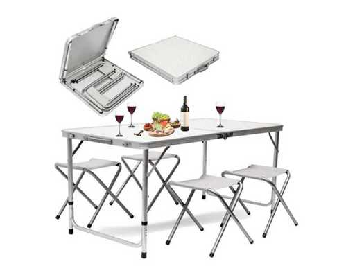 MaxxGarden 21817 Foldable Picnic Table Set 120x70cm