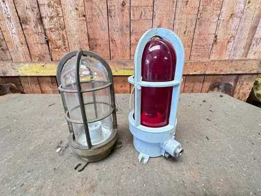 Lampă de navă vintage (2x)