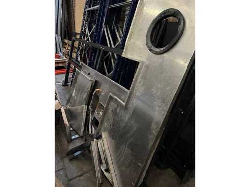 Piano di lavoro in acciaio inox (3x)