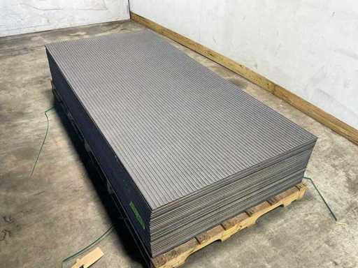 Equitone facade panel - Fire class A2 - Dark gray - 250x122x1 cm (30x)