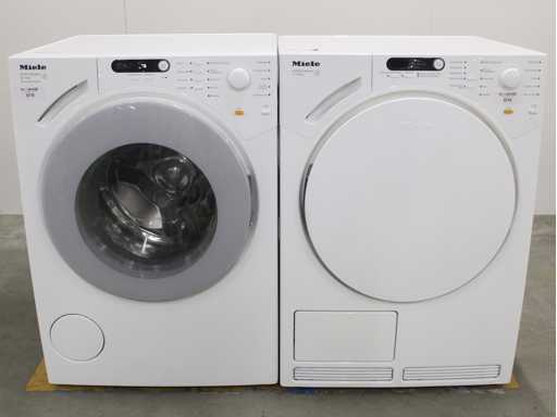 Miele W 1714 Softtronic Washing Machine & Miele T 7744 C SoftCare System Tumble Dryer