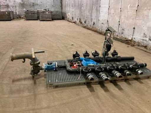 Stazione di distribuzione per irrigazione a goccia
