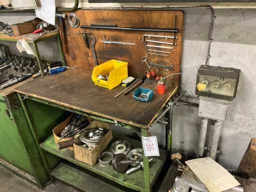 Assortiment draaigereedschap/accessoires inclusief gereedschapskast