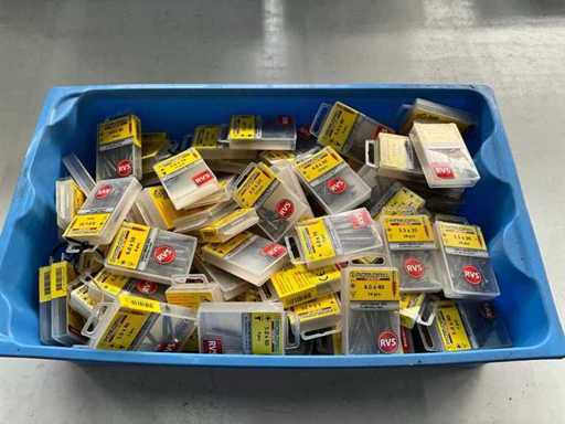 Rotadrill Assorti diverse schroeven RVS en verzinkt (100x)