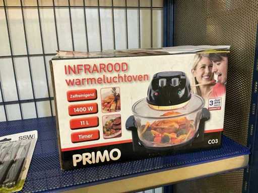 Primo Co3 Infrared Hot Air Oven and various professional chef's knives