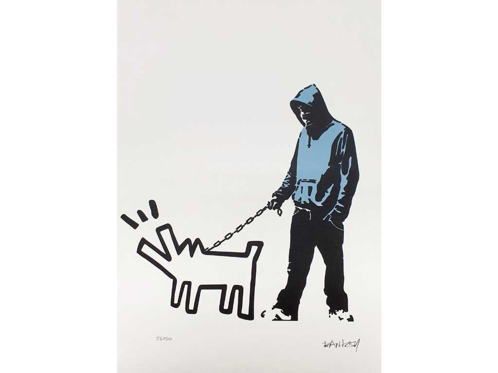 Banksy (geboren 1974), gebaseerd op - Haring Dog
