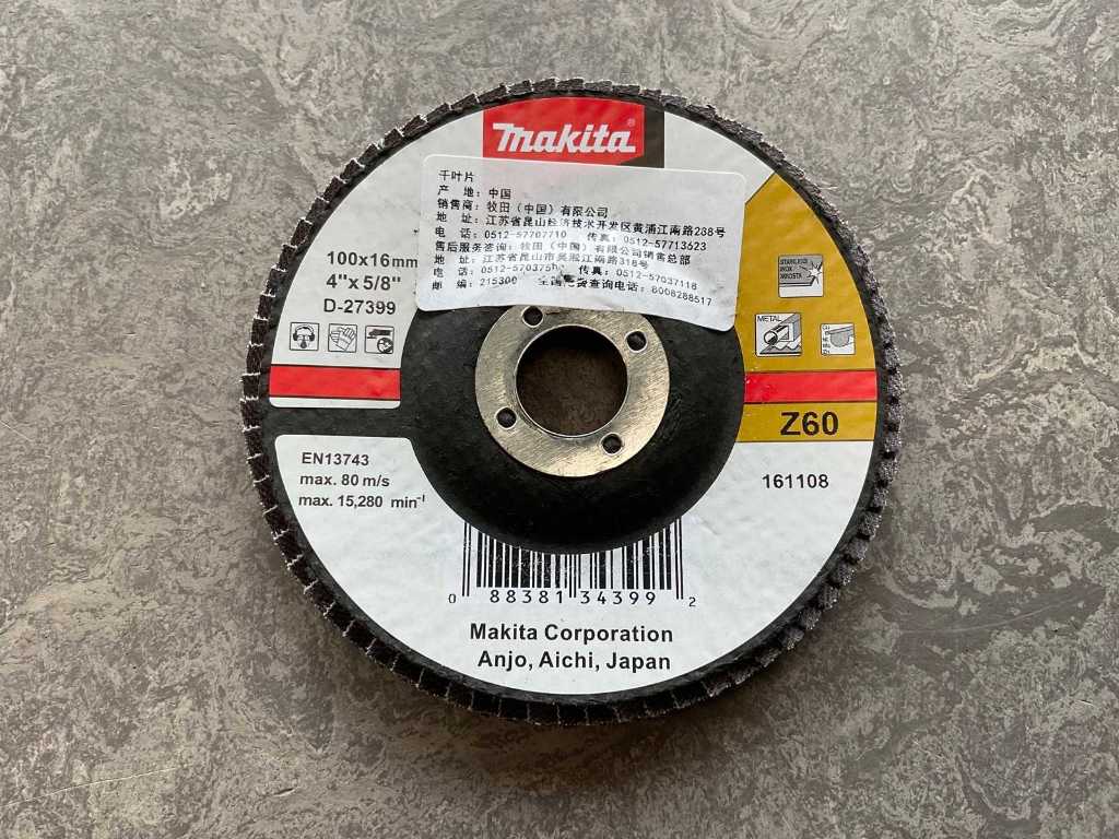 Makita - D-27399 - flap sanding disc ø100 mm (50x)