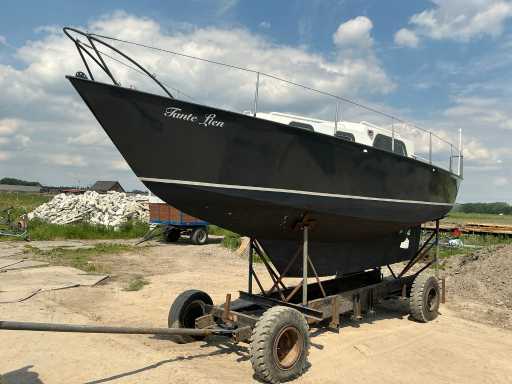 Motorboot inclusief stallingstrailer