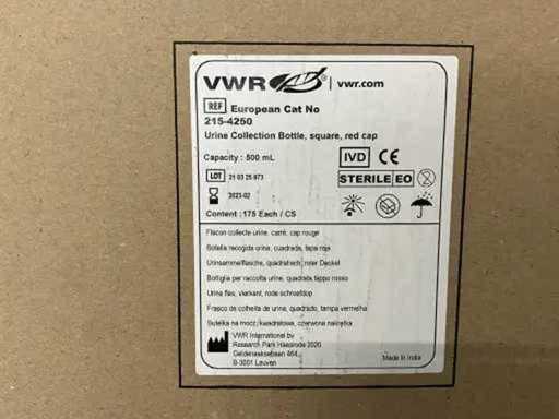 VWR - 500 mL - Urine Collection Vials