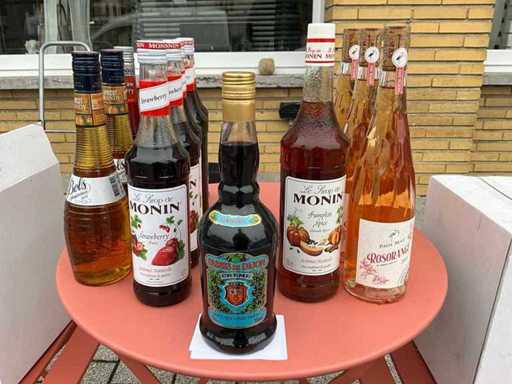 Wine, liqueurs and syrup (25x)