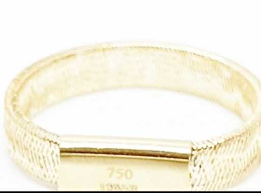 Anello in oro giallo 18 carati 1,5 grammi spessore 5,55 mm