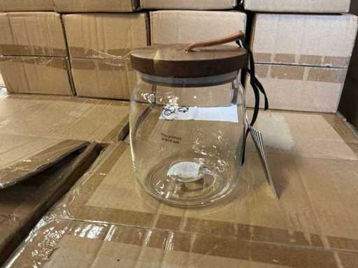 Riverdale Voorraadpot Pip transparant 14cm (4x)