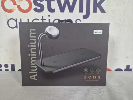Zens Dual+ Watch Aluminium Kabelloses Ladegerät
