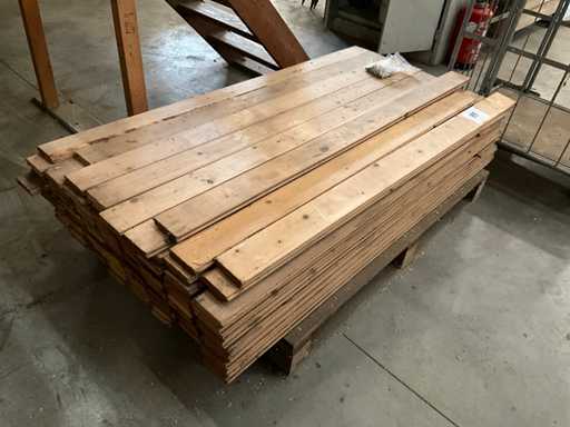 Grenen tand en groef latten (96x)