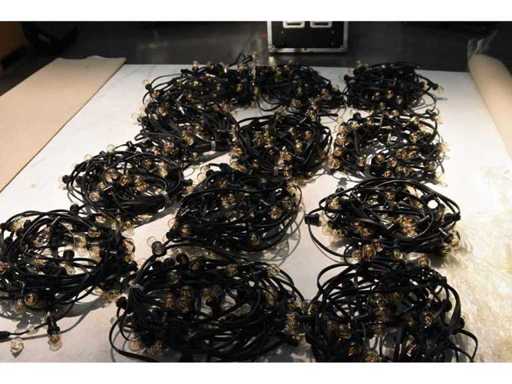 Ghirlande - 25m cu becuri - Diverse echipamente de iluminat (12x)