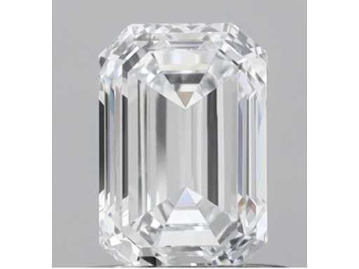 Diamant - diamant taille émeraude 0,79 carat (certifié)