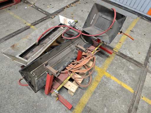 Industrial heating installation