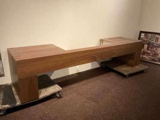 Haard onderbouw noten fineer