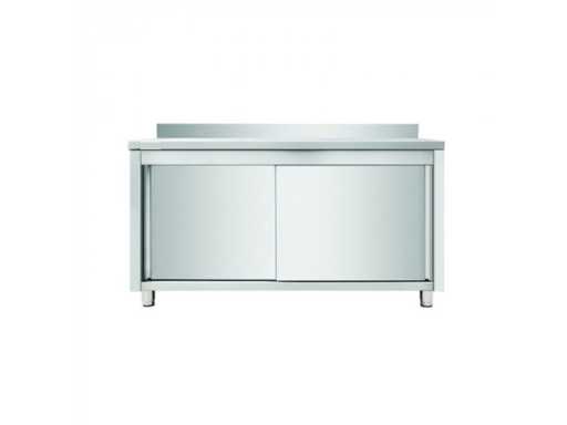 Horeca Equipment - Work Cabinet with Backsplash 1200 x 700 mm - Work Cabinet - Kitchen Element