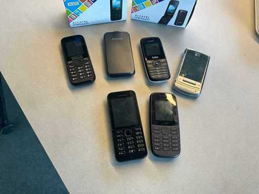 Divers téléphones portables (6x)