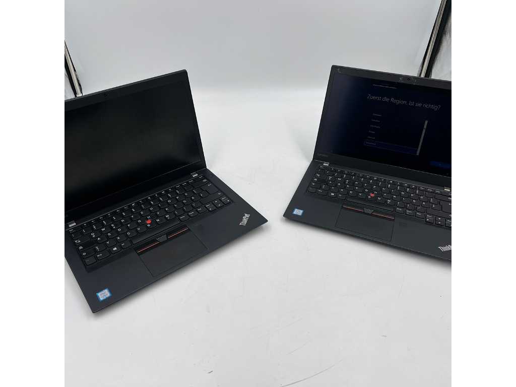 2x Lenovo ThinkPad Notebook T470s (Intel i5, 8 GB RAM, 256 GB SSD, QWERTZ) z systemem Windows 10 Pro