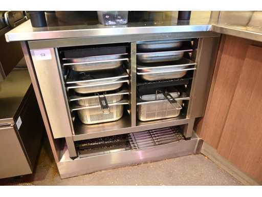 Rational 2 x 7 couches en acier inoxydable Combi Steamer base avec contenu