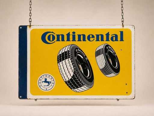 Panneau publicitaire original Continental