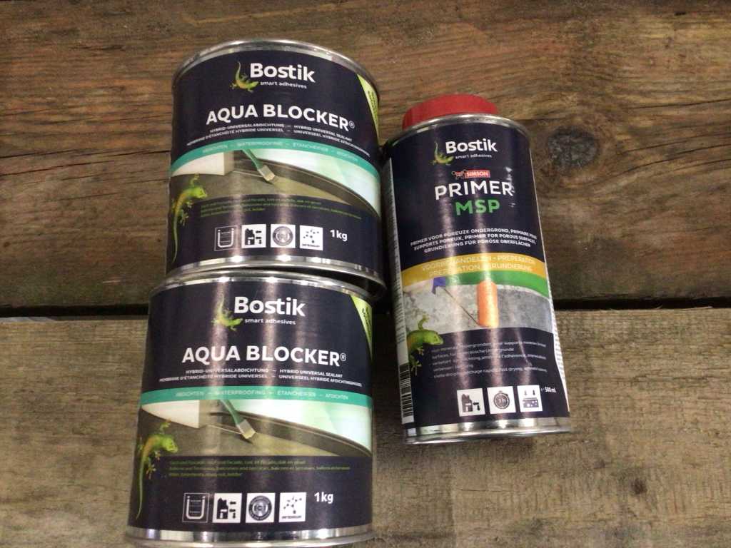Bostik 2x Bostik Aqua Blocker and 1x Bostik Primer MSP