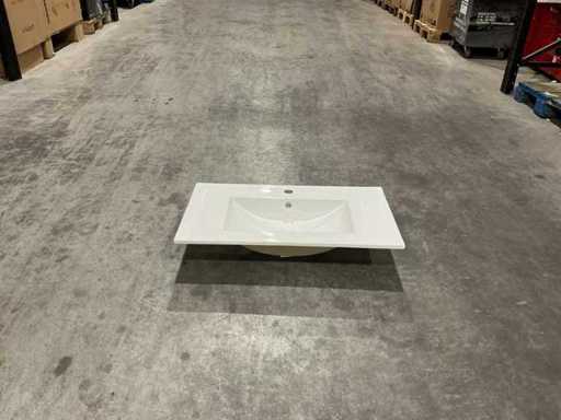 Allibert 80cm plan ceram 1 vasque blanc 824872 Wasbak