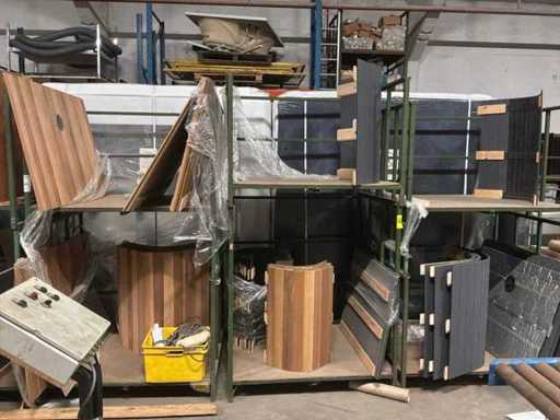 Stapelbare metalen rekken (6x)