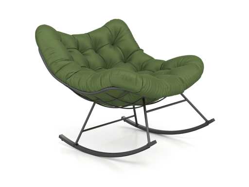 Green rocking chair