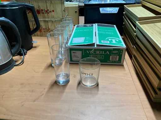 Gimber water- en longdrinkglazen (19x)