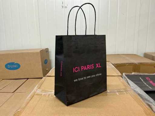 Partij bedrukte papieren tassen S (5000x)