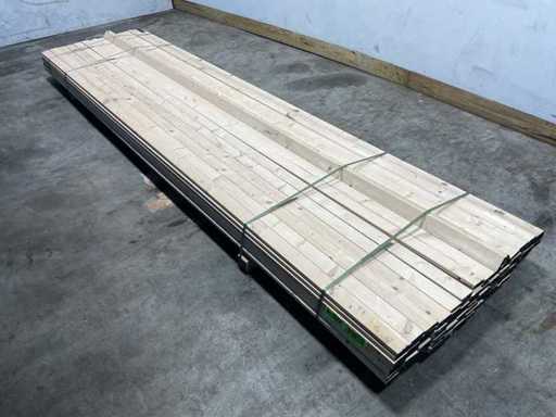 Scândură de molid rindeluită - 390x6,8x1,9 cm (109x)