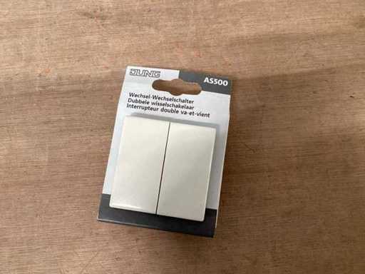 JUNG AS500 eingebauter Schalter, doppelter Umschalter (31x)