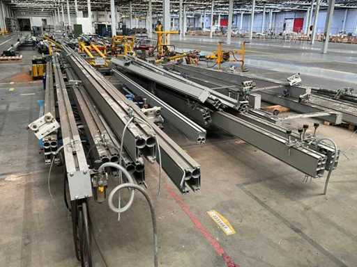 Large batch of various ROLLYX alu rail systems/lines (22x)