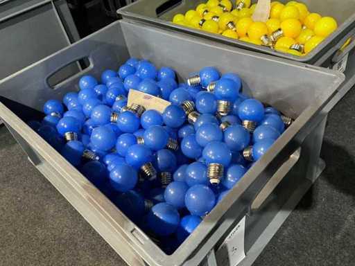 Ledbol 1 Watt E27 blauw ( ca. 300 x )