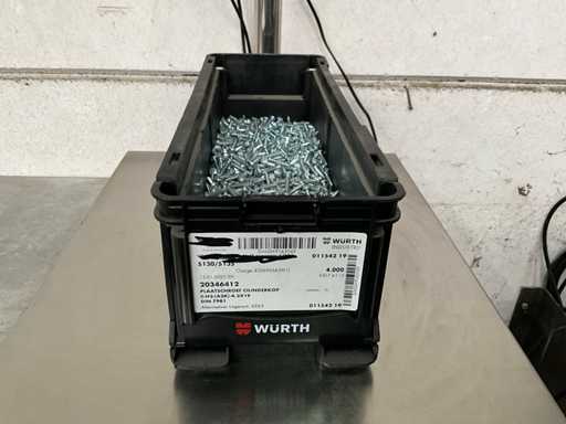 Würth 8.68 kg Place screw cylinder head 4.2 x 19 in stackable box